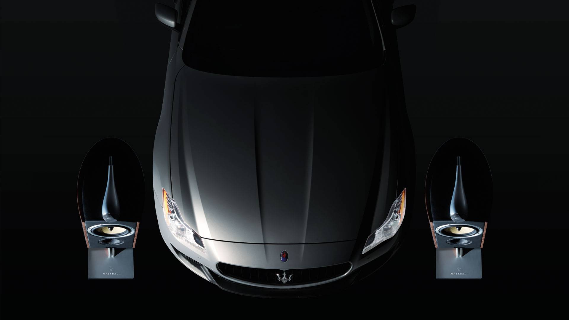 Maserati Quattroporte Bowers & Wilkins audio system in action